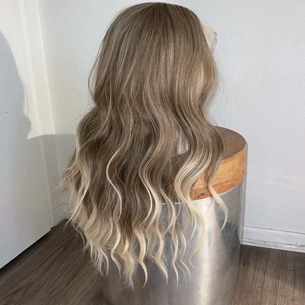 Synthetic Wig- 24"- Lace Part Wig- Brand New- Brown and Blonde Mix #A - Picture 6 of 12